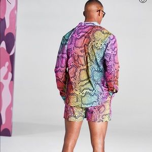 Snake Print Shirt and Short Set